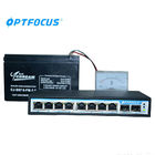 Durable Fiber Ethernet Switch 8 Port Gigabit  For Monitoring Power / Link / Activity