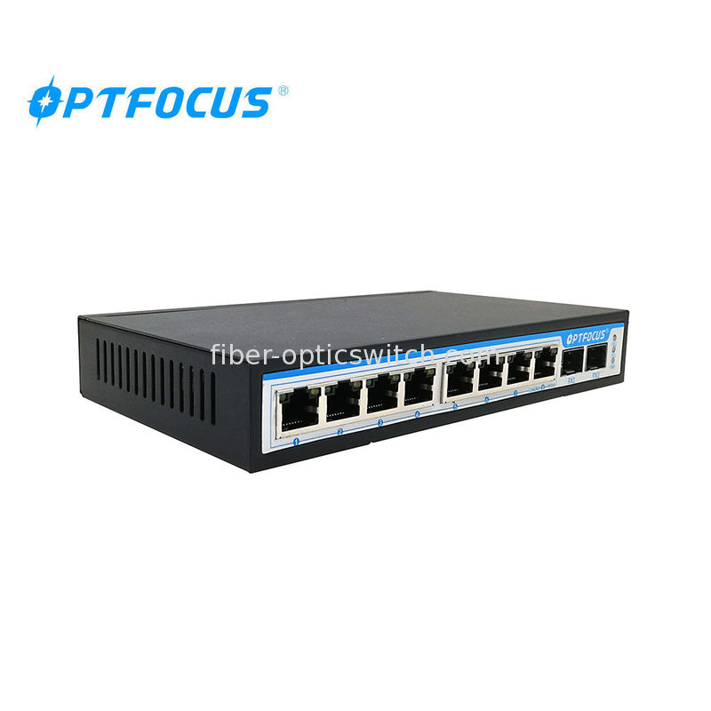 190mm × 104mm × 29mm Fiber Optic Switch , Power Over Ethernet Switch With LED Indicators