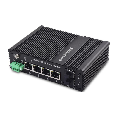 Saklar Serat Optik 4,5kg 20W 10Gbps 24 Port Dengan Stabil